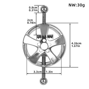 FAAK BDSM 성인용품 조절 가능한 체인 니플 클램프, 금속 유두 자극기 가슴 속박 액세서리 성인 게임 18+ - Product Image 6
