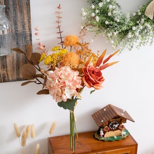 CallaFloral Ramo de Hortensias Artificiales de Tela Tejida Plástica para Decoración de Bodas y Hogar CF02131 - Product Image 1