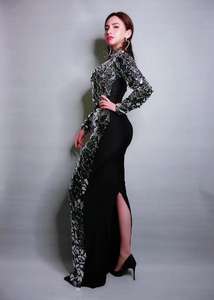 Novance prodotti di tendenza specchietti completi abito <span class=keywords><strong>da</strong></span> Club 2022 Sexy abiti di strass di compleanno donna ospite di nozze taglie forti - Product Image 5