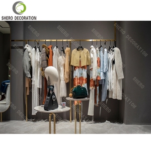 Clothing Shop Interior Design Custom Metal Clothing Display Rack Stand for Clothes Modern Clothing Store Furniture - Product Image 3