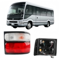 Feu arrière halogène 12V le plus vendu, bordure noire avec clignotant ambre pour Toyota Coaster BB50 HZB50, feu combiné arrière de bus