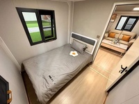 20FT/40FT économiquement pratique deux chambres à coucher et séparation sèche et humide conteneur pliant pour vivre Villa maison