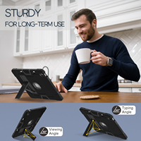 Étui robuste pour iPad Air 13 2026/2025/2024 avec support et porte-stylo, en silicone et PC, antichoc, fin, OEM ODM
