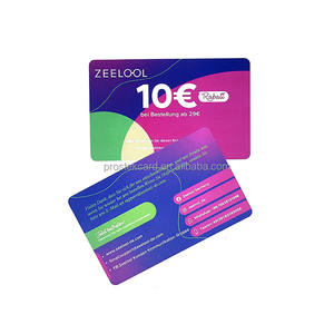 Conception professionnelle Carte <span class=keywords><strong>de</strong></span> <span class=keywords><strong>bon</strong></span> <span class=keywords><strong>de</strong></span> <span class=keywords><strong>réduction</strong></span> en plastique <span class=keywords><strong>à</strong></span> impression personnalisée et personnelle Carte cadeau en PVC - Product Image 1