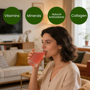 Poudre <span class=keywords><strong>de</strong></span> boisson électrolytique quotidienne sans sucre à la pastèque avec collagène, supplément pour l'équilibre hormonal féminin - Product Image 6