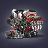 Mould King 10130 MOC City F488 V8 Engine, Juego Creativo de Construcción, Modelo de Exhibición, Regalo de Navidad para Adultos, 2718 Piezas, Juego de Bloques de Construcción
