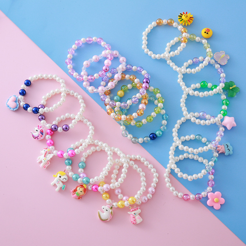 Set De 6 Pulseras De Plástico De Resina Para Cumpleaños - Brazaletes Coloridos Y Bonitos Para Niñas Y Niños, Regalos Y Favores