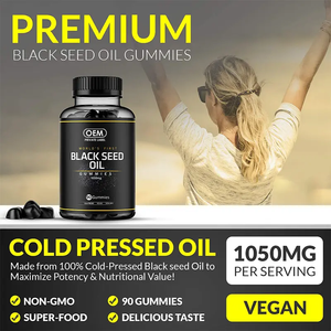 Gommose di Olio di Semi Neri Biologico Pressato a Freddo, Vegetariane, Estratto Vegetale di Cumino Nero (Nigella) - Product Image 2
