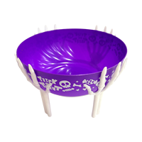Bol à bonbons en forme de main de squelette pour Halloween, en plastique, pour la décoration de fête d'Halloween, vente en gros