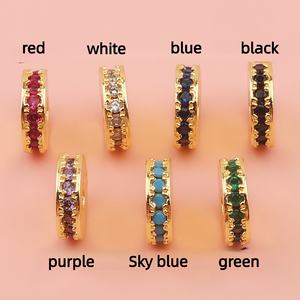 Micro pavé <span class=keywords><strong>de</strong></span> cuentas espaciadoras <span class=keywords><strong>de</strong></span> Zirconia cúbica, venta al por mayor, fabricación <span class=keywords><strong>de</strong></span> joyas DIY, pulsera con cuentas, abalorio con hallazgos <span class=keywords><strong>de</strong></span> latón para mujer - Product Image 3