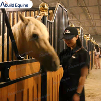 Panneaux d'écuries pour chevaux en acier, porte néerlandaise personnalisée, 3x2,2m, porte à charnières, garantie 6 mois, box pour chevaux