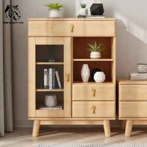 Venta directa de fábrica, excelente precio, personalizable, gran stock, dropshipping, aparador de madera de nuevo diseño para sala de estar. - Product Image 2