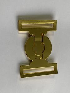 Custom Gold Chrome Dubai <strong>Polic</strong> Navy Officer Buckle Nylon PP Waist Canvas Webbing UAE Government Tender Metal Belt Buckle - Product Image 5