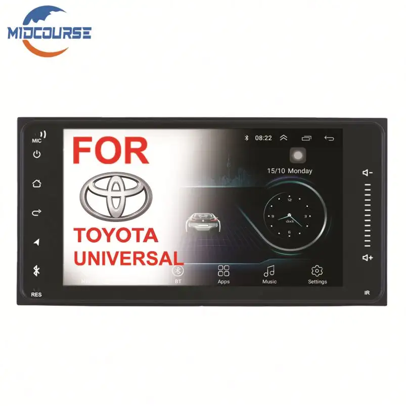 2 Din Android 8,1 Universal Auto Multimedia-Player Auto-Radio-Player Stereo für toyata VIOS CROWN CAMRY HIACE PREVIA COROLLA RAV4