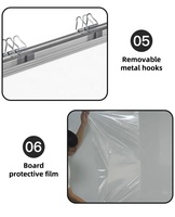 Fabricants de tableaux blancs Tableau blanc magnétique en gros Cadre en aluminium Tableau blanc blanc mural