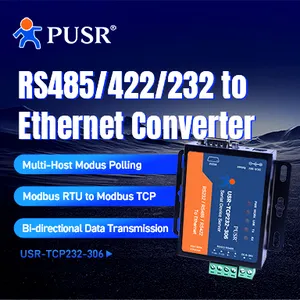 Rs232 To Ethernet USR-TCP232-306 Low Cost RS232 RS485 RS422 To Ethernet TCP/IP Modbus Gateway Serial To Ethernet Converters