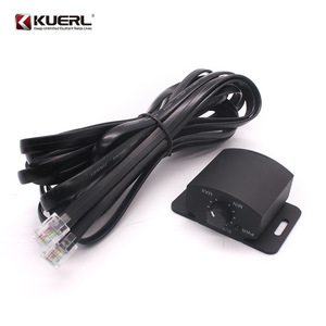 Contrôleur de volume d'amplificateur de voiture Kuerl 12V, réglage analogique à distance du niveau du caisson de basses - Product Image 3