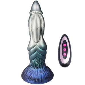 Tebal Thrusting Monster Alien simpul Dildo fantasi besar realistis 3IN1 <span class=keywords><strong>Anal</strong></span> Vibrator hewan anjing pemanas Fitur - Product Image 6
