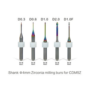 Fresatrice dentale CamDent di alta qualità 4mm frese metalliche con gambo in zirconio e accessori - Product Image 2
