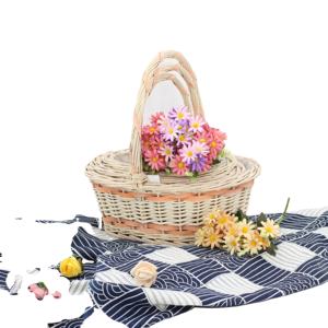 Cesta de mimbre tejida hecha a mano para exteriores, cesta decorativa para recibir, alta calidad, <span class=keywords><strong>2021</strong></span> - Product Image 5