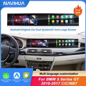 Navihua-Autoradio Android 21 pouces, Navigation <span class=keywords><strong>GPS</strong></span>, Multimédia, Unité Centrale Stéréo pour BMW Série 5 GT F07 2011-2017 - Product Image 2