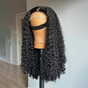 Parrucche Glueless con Frontale in Pizzo DD Double Drawn di <span class=keywords><strong>Capelli</strong></span> Veri Vietnamiti, Ricci Birmani, Originali di Lusso, per Donne Nere - Product Image 1