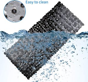 <span class=keywords><strong>Tapis</strong></span> <span class=keywords><strong>de</strong></span> <span class=keywords><strong>sol</strong></span> <span class=keywords><strong>de</strong></span> bain pour lapin massant en PVC noir transparent souple rembourré en plastique imperméable antidérapant <span class=keywords><strong>blanc</strong></span> - Product Image 3