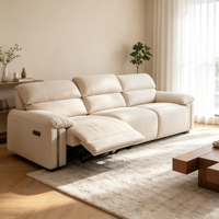 Canapé inclinable électrique VOXHOME, style nordique minimaliste, pour salon, meubles modulaires, tissu résistant aux griffures de chat