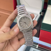 Montre Homme de Luxe Carrée en Fibre de Carbone 41mm, Verre Saphir Argenté, Mouvement Quartz, Analogique, Alarme, Style Business Décontracté, pour Plongée