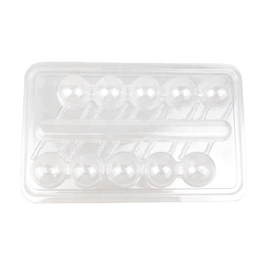Custom 10 Cakepops Lollipop Clear PET Plastic Blister Tray Candy Sweet Display Packaging Box