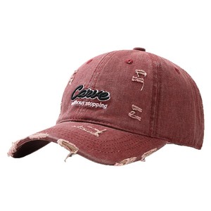Washed Denim <b>Baseball</b> <b>Cap</b> With Embroidery Unisex Casual Outdoor Hat For Men Women - Product Image 5