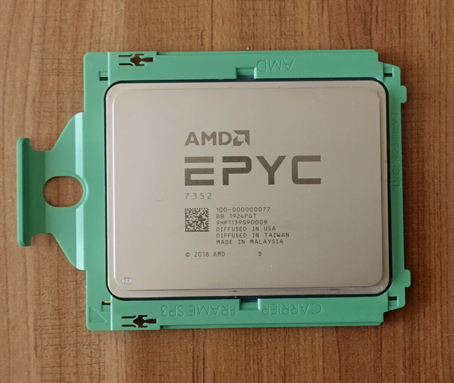 Original Brand New AMD EPYC 7352 24C 2.3GHz 128M DDR4-3200 155W (Unlocked) Used for Server in Stock
