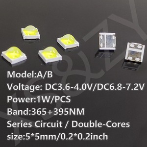 10 ชิ้น UV LED สีม่วงโคมไฟเล็บ 365+ 395NM LED ไดโอดเล็บ SUN เครื่องแหล่งกำเนิดแสงอุปกรณ์เสริม DIY - Product Image 4