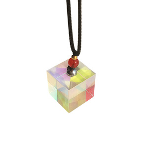 Cubic Glass Prism Sun Catcher Rainbow Refraction Decorative Ornament For Home Window Hanging Modern Style - Product Image 5