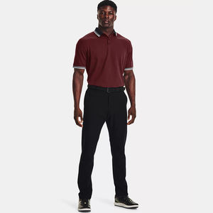 Camiseta Polo informal ajustada con cuello de hoja de 3 botones para hombre, polos secos y transpirables de corte regular - Product Image 3