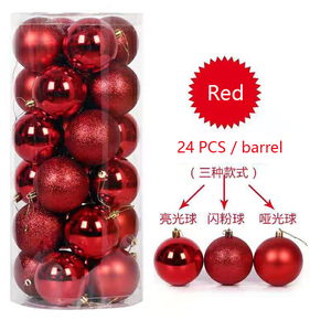 Fournitures de décoration de luxe, boules de Noël personnalisées scintillantes or rose rouge, vente en gros - Product Image 6