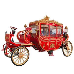 Factory Price Wholesale Royal Carriages <b>Cinderella</b> Horseless Electric <b>Horse</b> Princess Sightseeing Carriage - Product Image 1