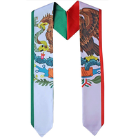 Mexique Drapeau Graduation Étole Sash Latino Hispanique Mexicain
