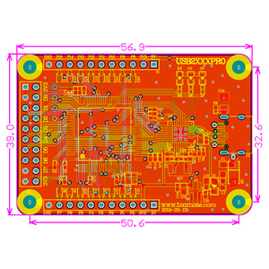 Adaptateur USB amélioré vers I2C/SPI/PWM/ADC/GPIO/UART/CAN, outil de surveillance et d'analyse, UTA0201 m123 - Product Image 3