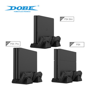 <span class=keywords><strong>DOBE</strong></span>-Soporte multifunción TP4-882 para <span class=keywords><strong>PS4</strong></span> <span class=keywords><strong>Slim</strong></span> Pro, ventilador de refrigeración, base de carga, soporte de disco - Product Image 4