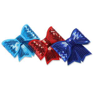 High Quality Custom Fabric Iron-On Sequin Bow Patches Embroidered Patch Decorations Clothes Accessories - Product Image 1