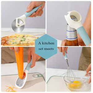 Cortador <span class=keywords><strong>de</strong></span> Verduras <span class=keywords><strong>de</strong></span> Material <span class=keywords><strong>de</strong></span> Grado Alimenticio, Nuevo Juego <span class=keywords><strong>de</strong></span> Utensilios para Alimentos para Bebés <span class=keywords><strong>de</strong></span> PP, Cortador <span class=keywords><strong>de</strong></span> Melón, Batidor <span class=keywords><strong>de</strong></span> Huevos, <span class=keywords><strong>Rallador</strong></span> <span class=keywords><strong>de</strong></span> Queso y Abrebotellas - Product Image 3