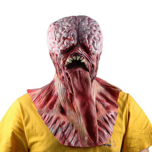 Máscara de Látex de Terror <span class=keywords><strong>para</strong></span> <span class=keywords><strong>Halloween</strong></span> y Navidad, Máscara de Zombie de Cara Completa, Máscara de Fiesta Aterradora <span class=keywords><strong>con</strong></span> Lengua Larga - Product Image 6