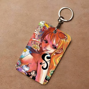 Porta Tessere Anime <span class=keywords><strong>One</strong></span> Piece con Personaggio Nami, Adatto per Carte Bancarie, Tessere di Treno e Autobus, Portafoglio, Porta Badge, Portachiavi - Product Image 3