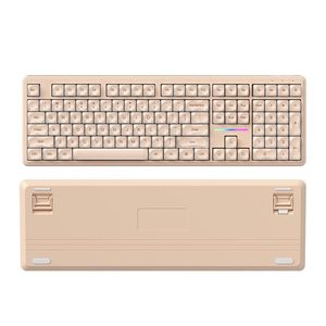 Three Mode <b>Wireless</b> Blue Tooth <b>Keyboard</b> Mechanical Feel High Aesthetic Ultra Thin Portable Office Business Computer <b>Keyboard</b> - Product Image 5