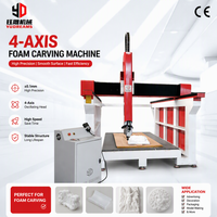 Machine de découpe et de gravure CNC 4 axes Yodreams 1325 haute précision pour mousse, précision de positionnement de 0,01 mm, rigidité élevée pour la mousse
