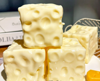 Nouveaux jouets Squishy en forme de fromage, pour jeu sensoriel DIY, pour 14 ans et plus, unisexe. Peaux de Squishy en vrac, peaux de balles anti-stress en forme de fromage vides, en TPR.