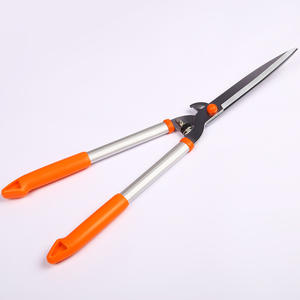 Cisailles à haies orange, lame en acier inoxydable de 320 mm, outil de taille de jardin en forme de V, ciseaux d'entretien de pelouse deux-en-un - Product Image 1