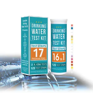 17in1Drinking Water Test Kit Well Water Test Strips for Hardness, pH, Lead, Iron, Fluoride, Chlorine, Bacteria