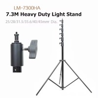 Trépied photographique en alliage d'aluminium robuste de 7.3m, support de lumière de 730cm avec support de lampe pour l'éclairage et l'équipement